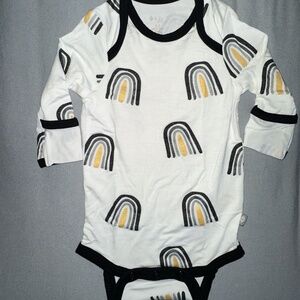 Kyte Baby Midnight Rainbow Long Sleeve Onesie